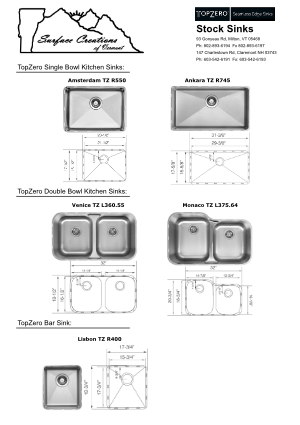 Top Zero Stock Sinks (No Prices)